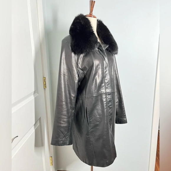 Vintage Leather Penny Lane Coat size L - Picture 8 of 13
